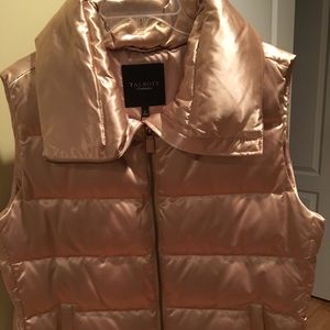 Talbots Puffer Vest, Large - Gold or Olive